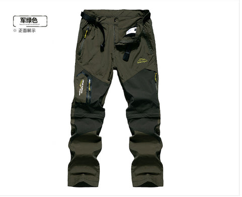 Two Detachable Shorts Summer Quick-Drying Stretch Hiking Pants